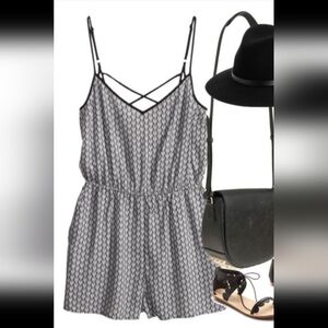 H&M Black and White Romper